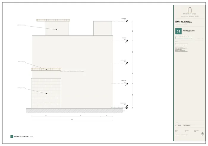 Right elevation drawing