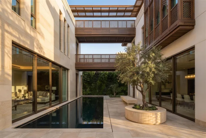 Bayt Al Rawda render, courtyard